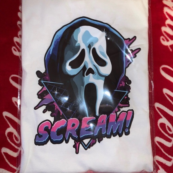 Custom Made Ghostface White Tee👻 - Picture 2 of 3